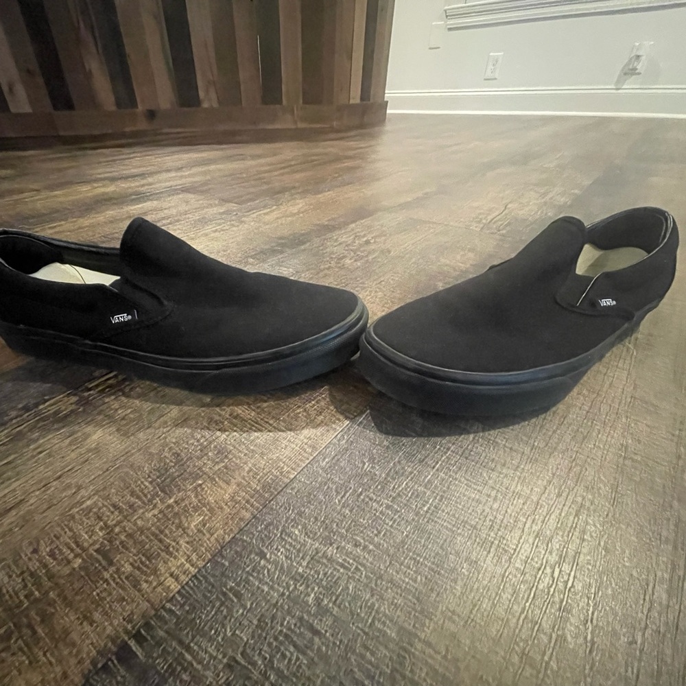 Black slip on vans